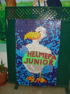 Ο Γλάρος της Παιδικής HELMEPA από καπάκια - Ομάδες παιδιών στην Κω